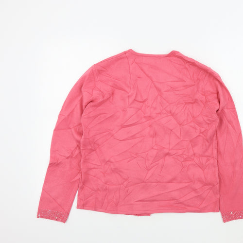 Viz-A-Viz Womens Pink   Cardigan Jumper Size 14
