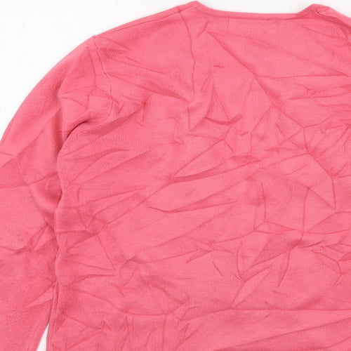 Viz-A-Viz Womens Pink   Cardigan Jumper Size 14
