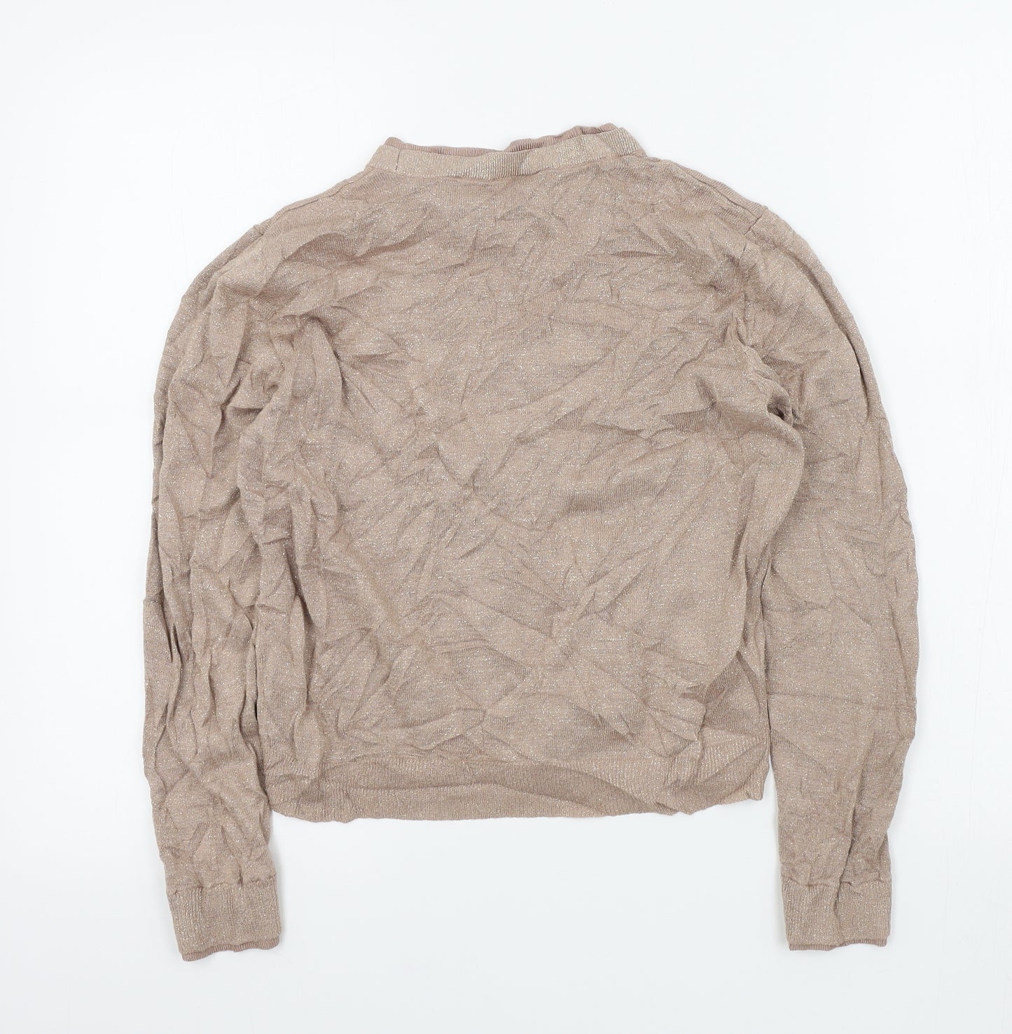 Topshop Womens Gold   Pullover Jumper Size 12