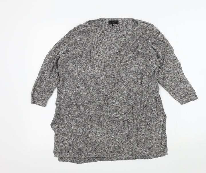 New Look Womens Grey   Henley Jumper Size 12