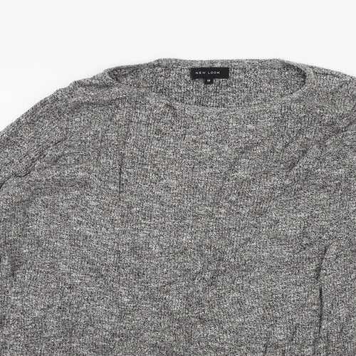 New Look Womens Grey   Henley Jumper Size 12