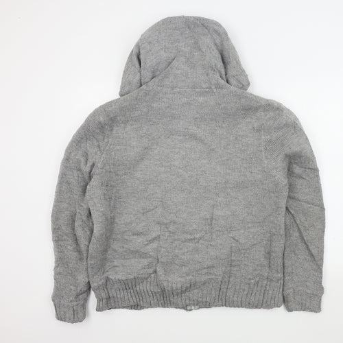 olas Mens Grey   Full Zip Jumper Size S