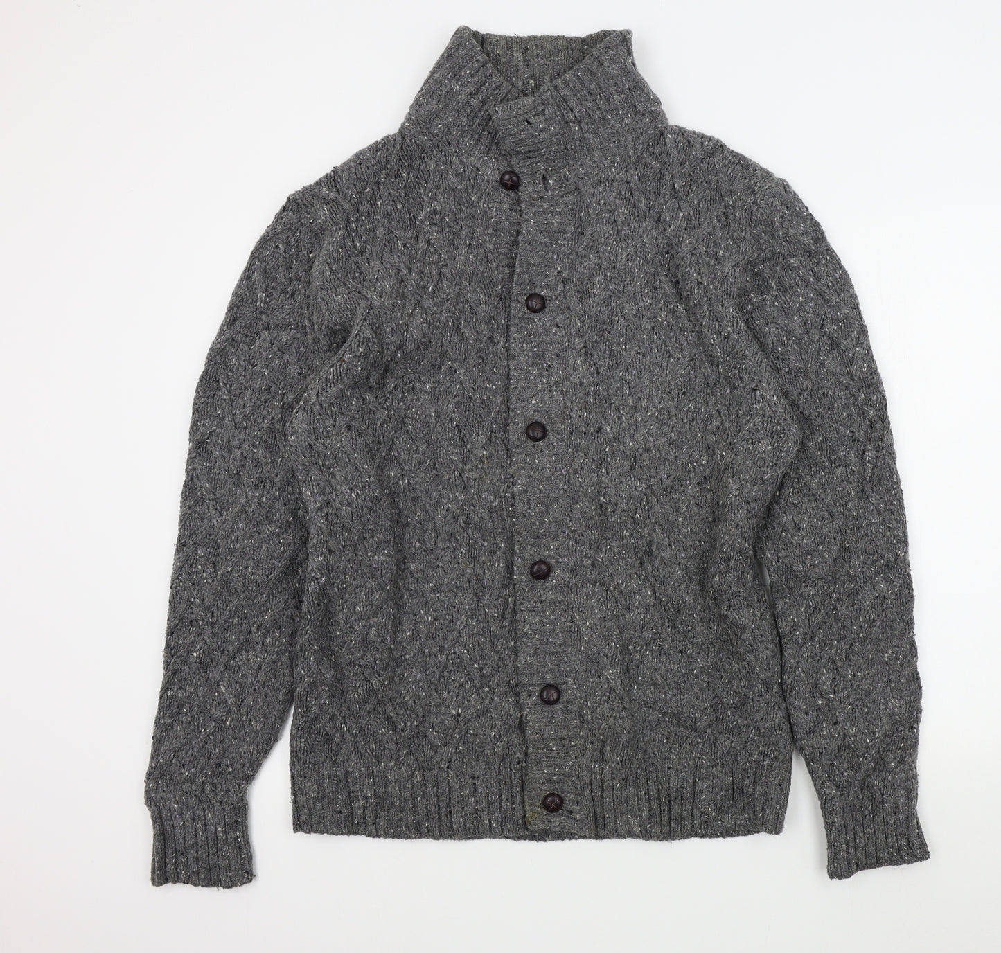 M&S Mens Grey   Cardigan Jumper Size L