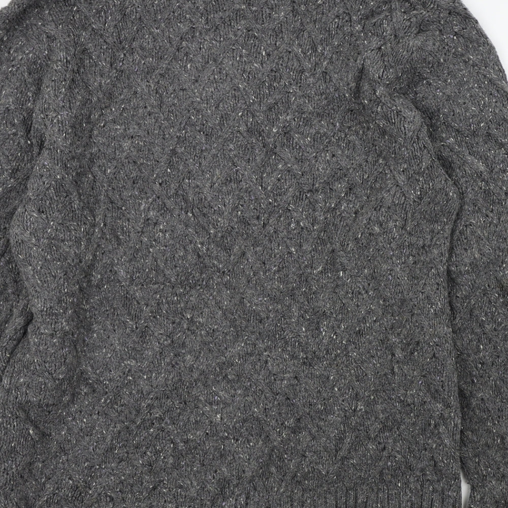 M&S Mens Grey   Cardigan Jumper Size L