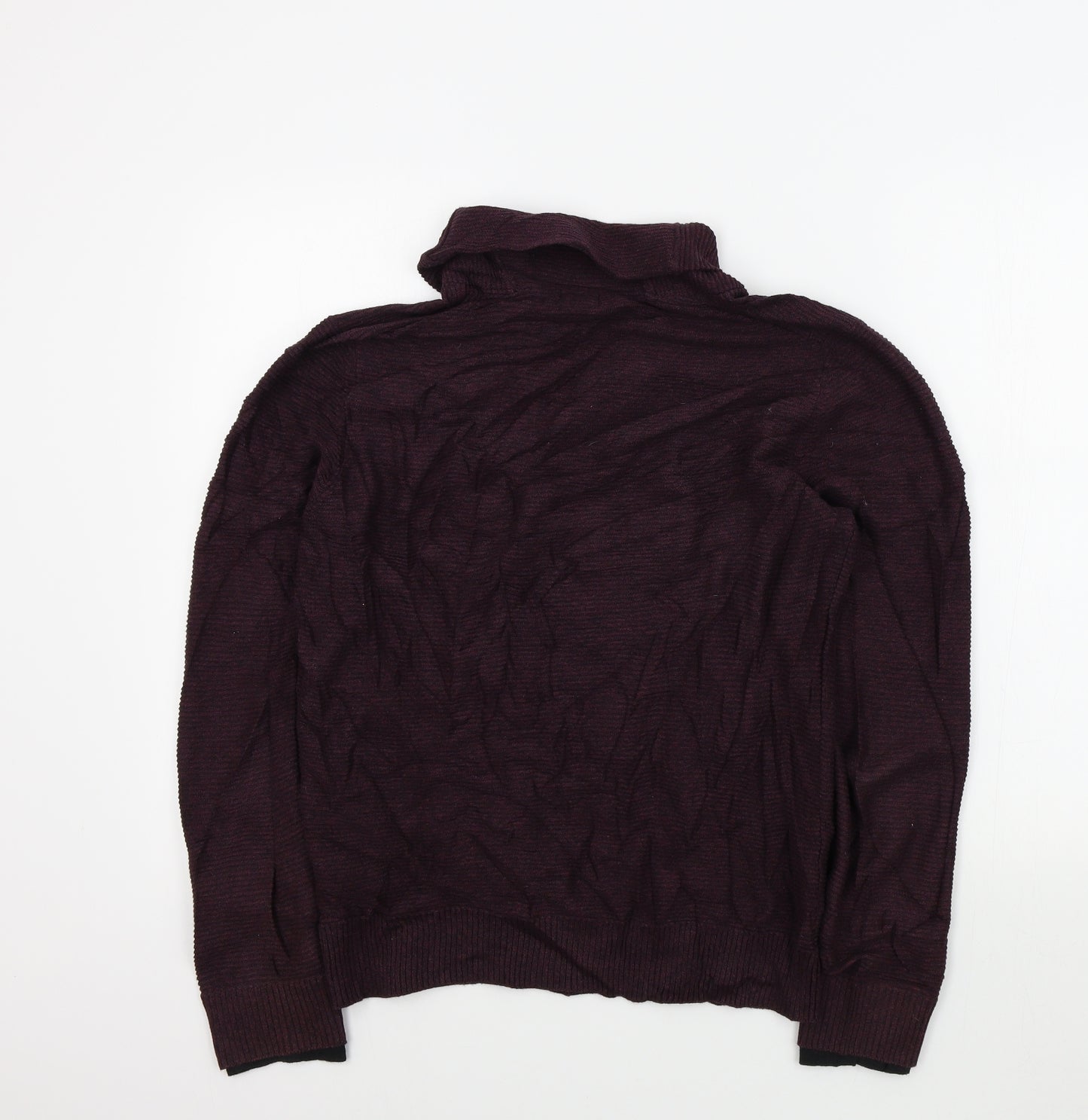 H&M Mens Purple Striped  Pullover Jumper Size S