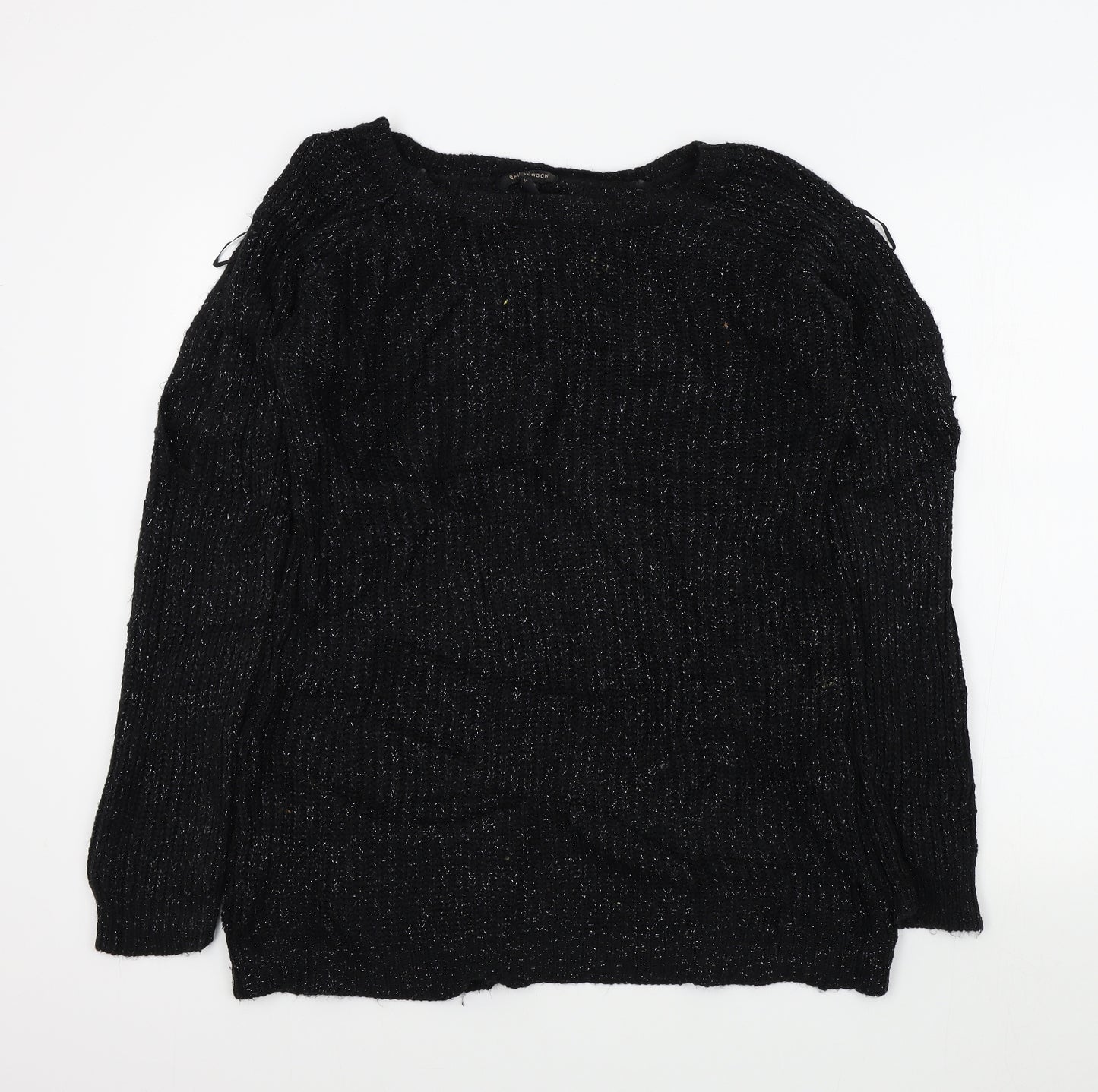 qud london Womens Black   Pullover Jumper Size M