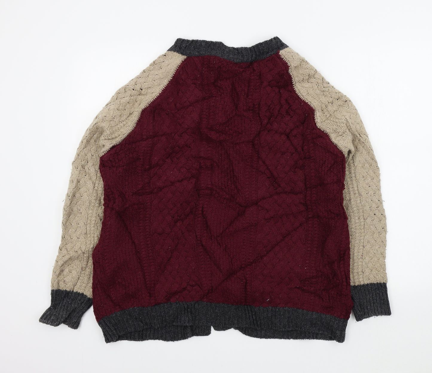 Zara Womens Red   Cardigan Jumper Size L