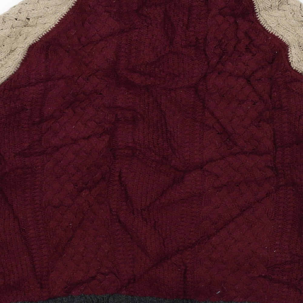 Zara Womens Red   Cardigan Jumper Size L