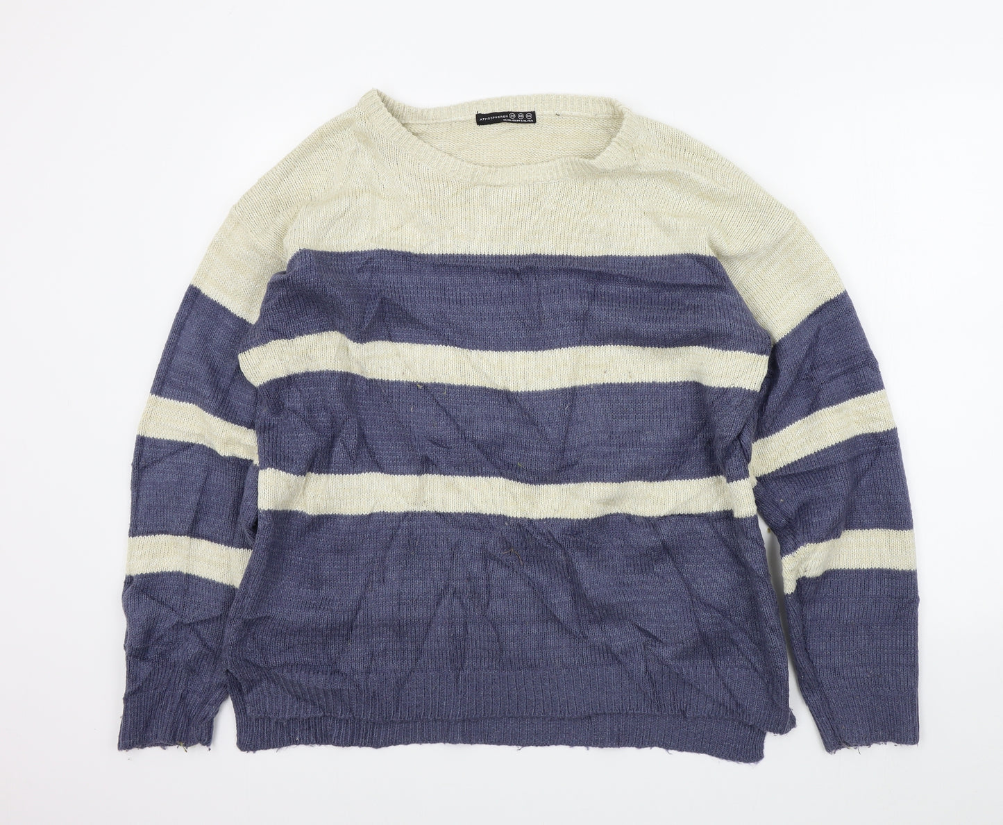 Primark Womens Blue Striped  Pullover Jumper Size 20