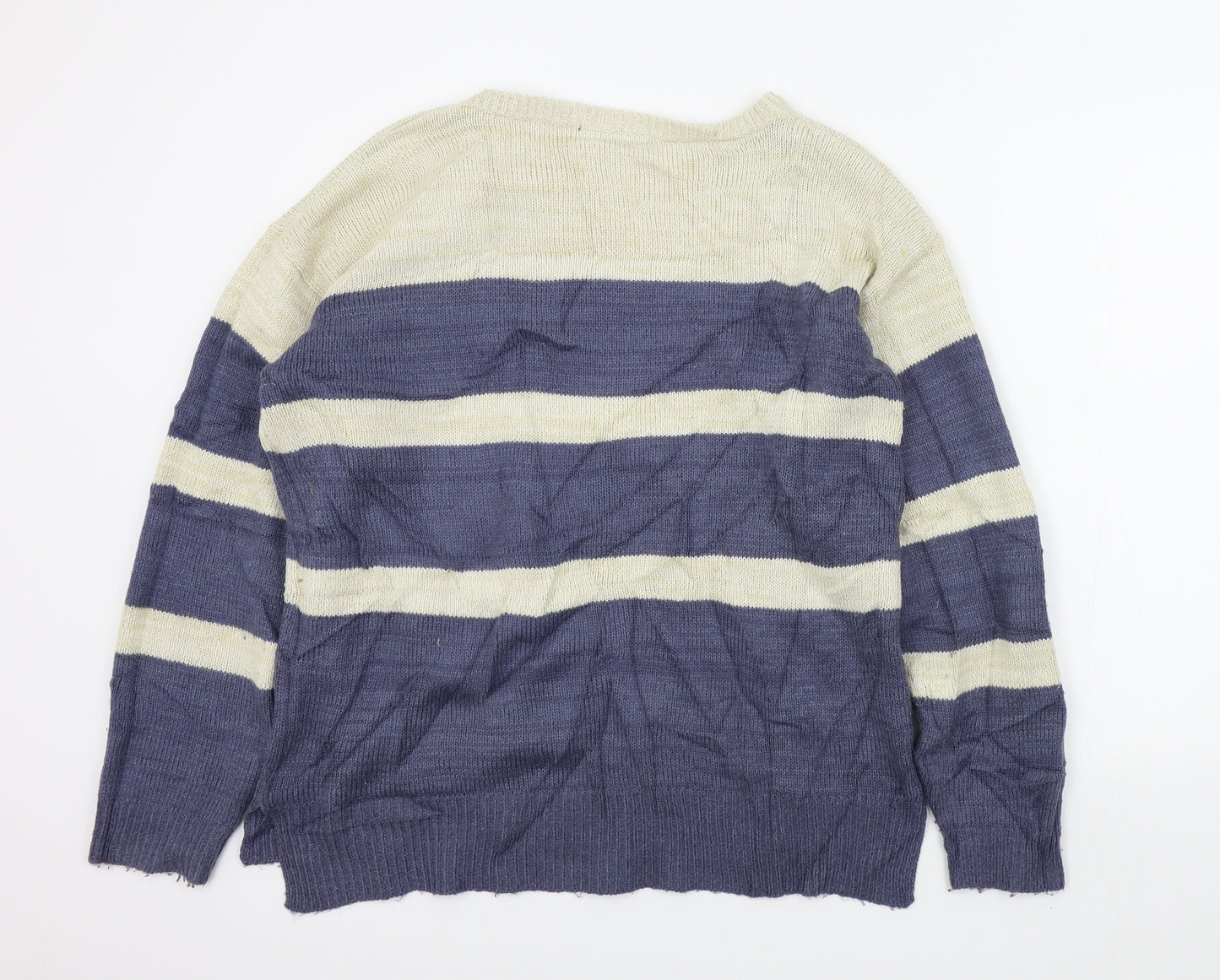 Primark Womens Blue Striped  Pullover Jumper Size 20