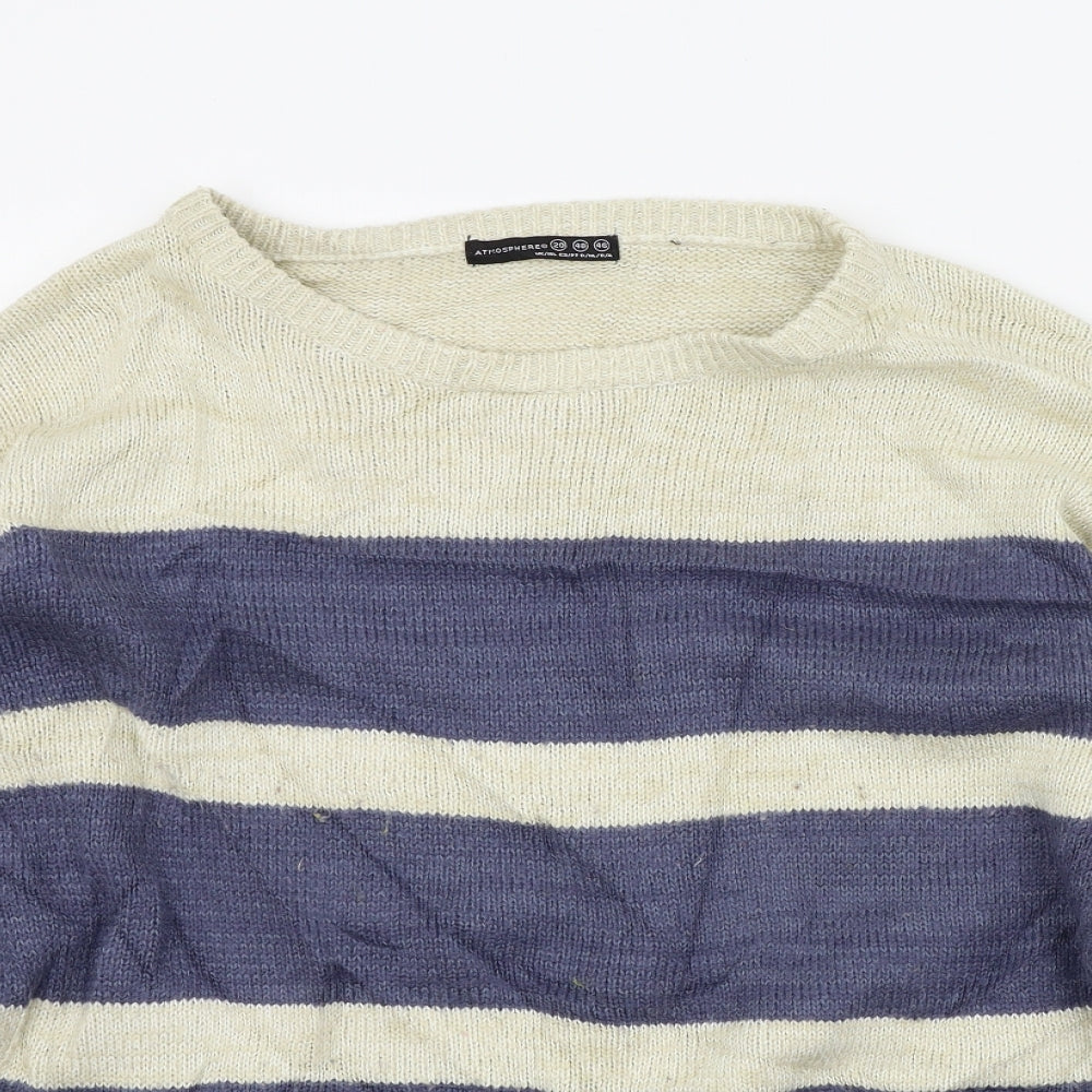 Primark Womens Blue Striped  Pullover Jumper Size 20