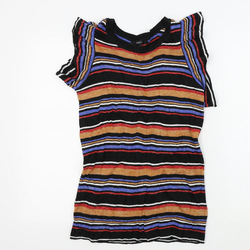 NEXT Womens Multicoloured Striped  Pullover Jumper Size 10