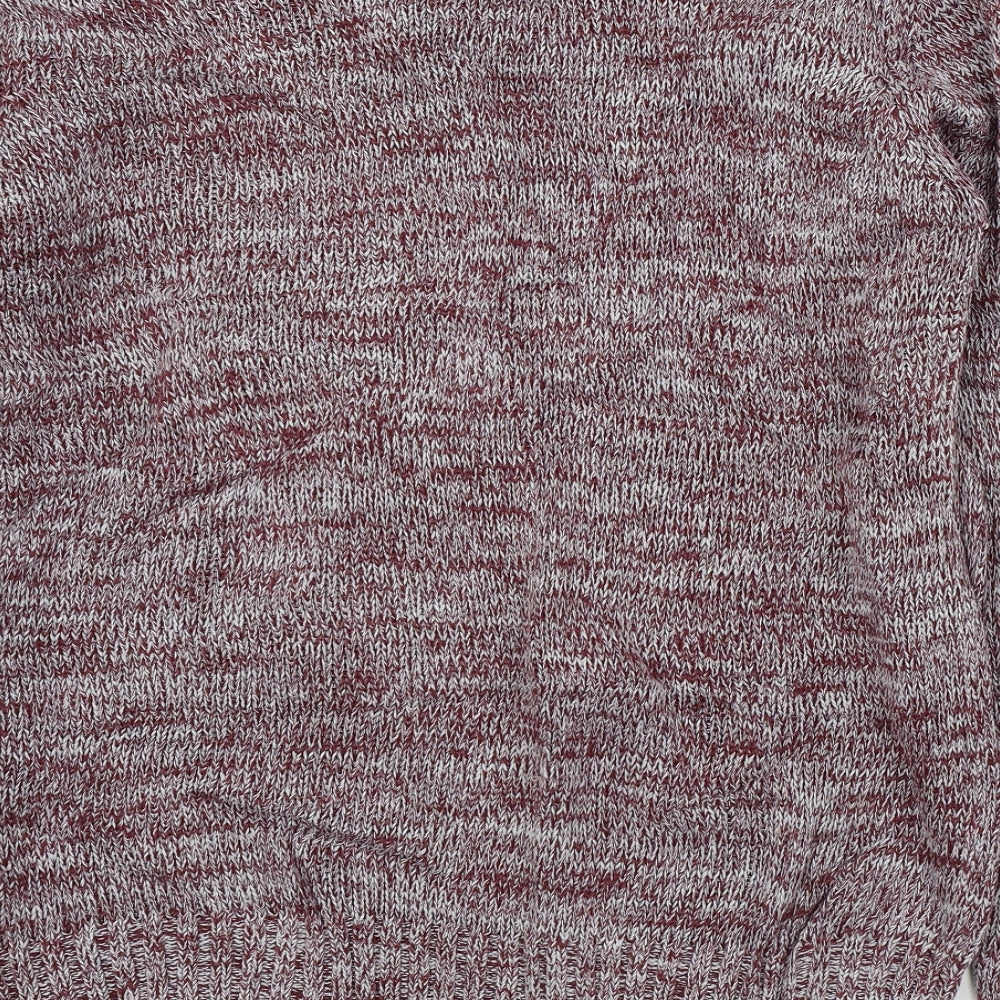 solid Mens Purple   Pullover Jumper Size L