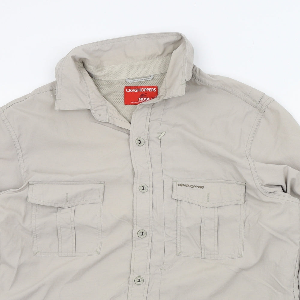 Craghoppers Mens Beige Colourblock   Button-Up Size L