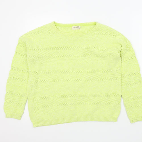 M&S Womens Yellow   Pullover Jumper Size 14