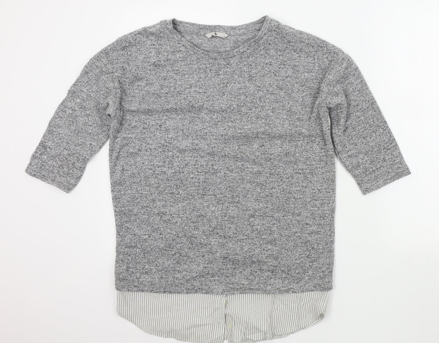 TU Womens Grey   Pullover Jumper Size 10