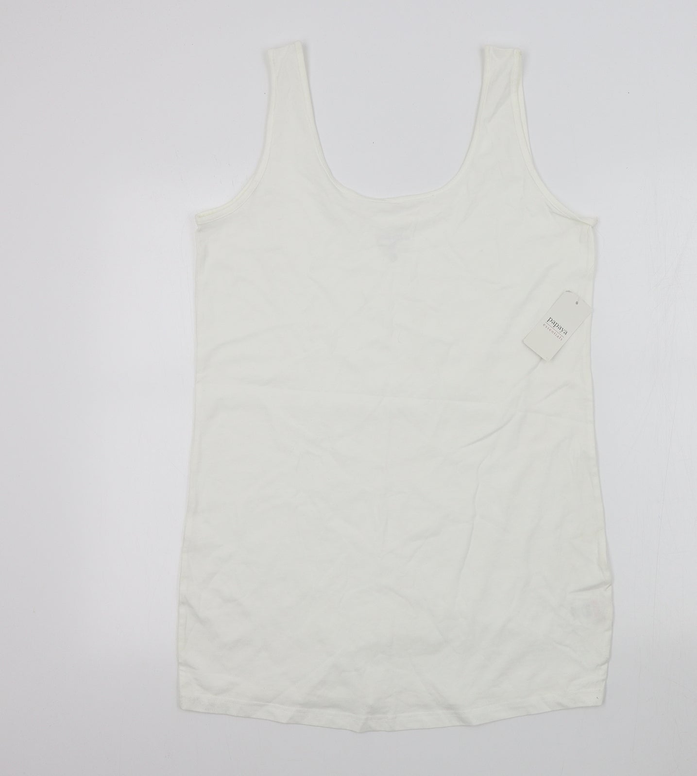 Papaya Womens White   Basic T-Shirt Size 18