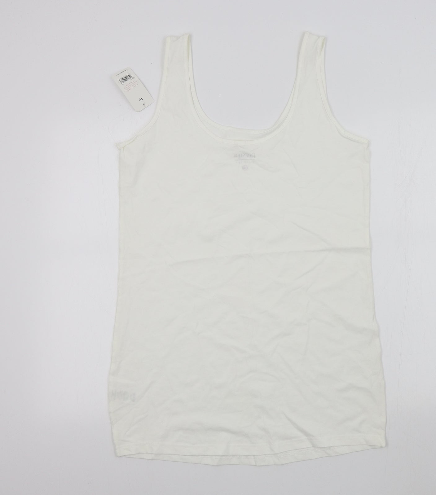 Papaya Womens White   Basic T-Shirt Size 18
