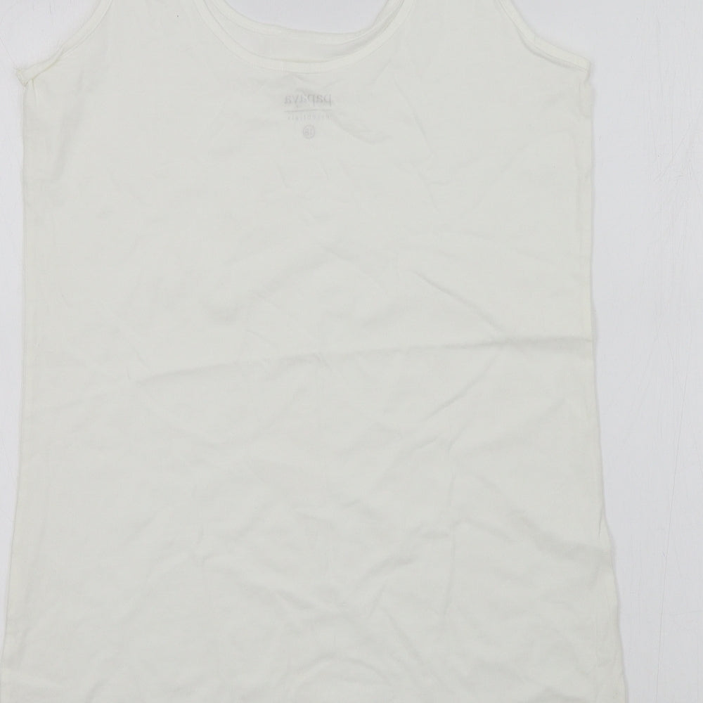 Papaya Womens White   Basic T-Shirt Size 18