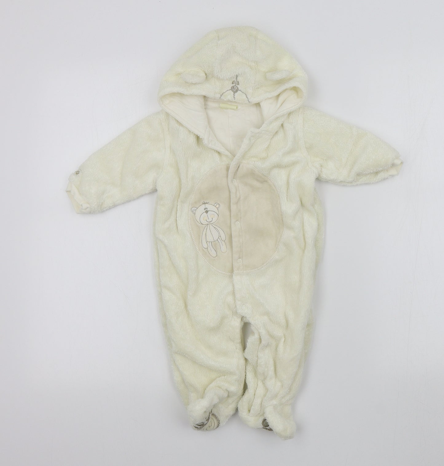 Cherokee Baby Beige   Overcoat Snowsuit Size 6-9 Months