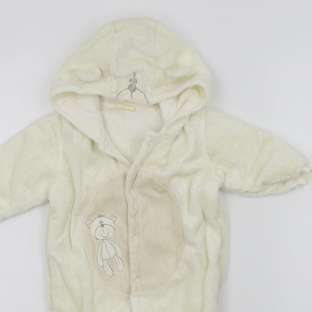 Cherokee Baby Beige   Overcoat Snowsuit Size 6-9 Months