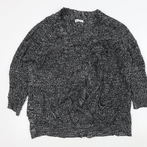 Papaya Womens Black   Cardigan Jumper Size L