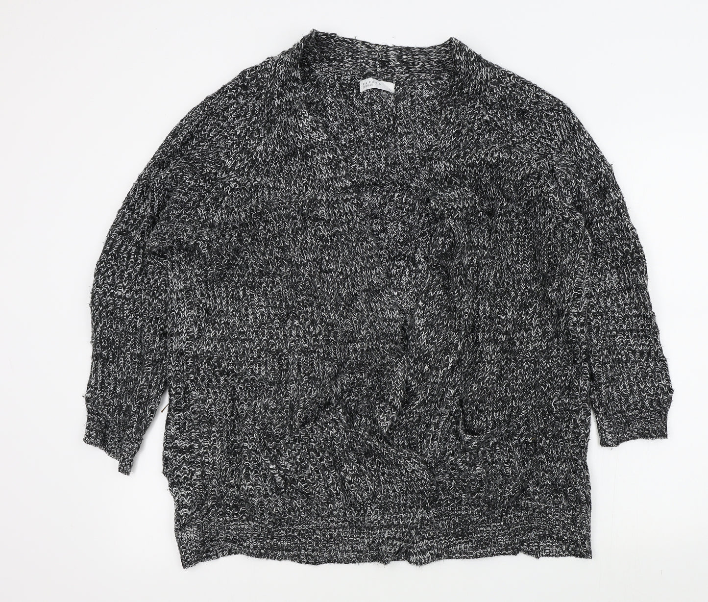 Papaya Womens Black   Cardigan Jumper Size L
