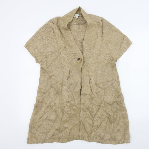 EAST Womens Brown   Cardigan Jumper Size M