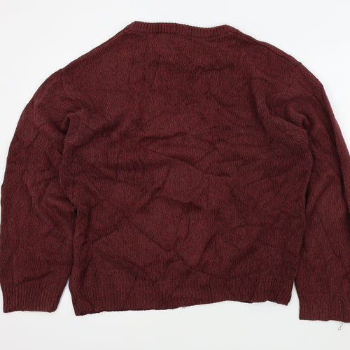 Haggar Mens Red   Pullover Jumper Size L