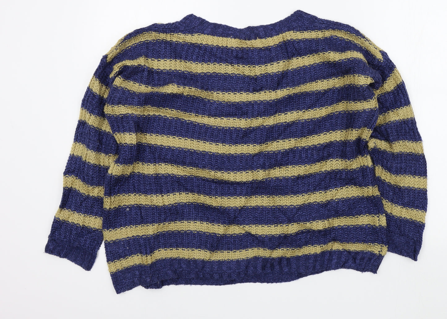 Louche Womens Blue Striped  Pullover Jumper Size 10