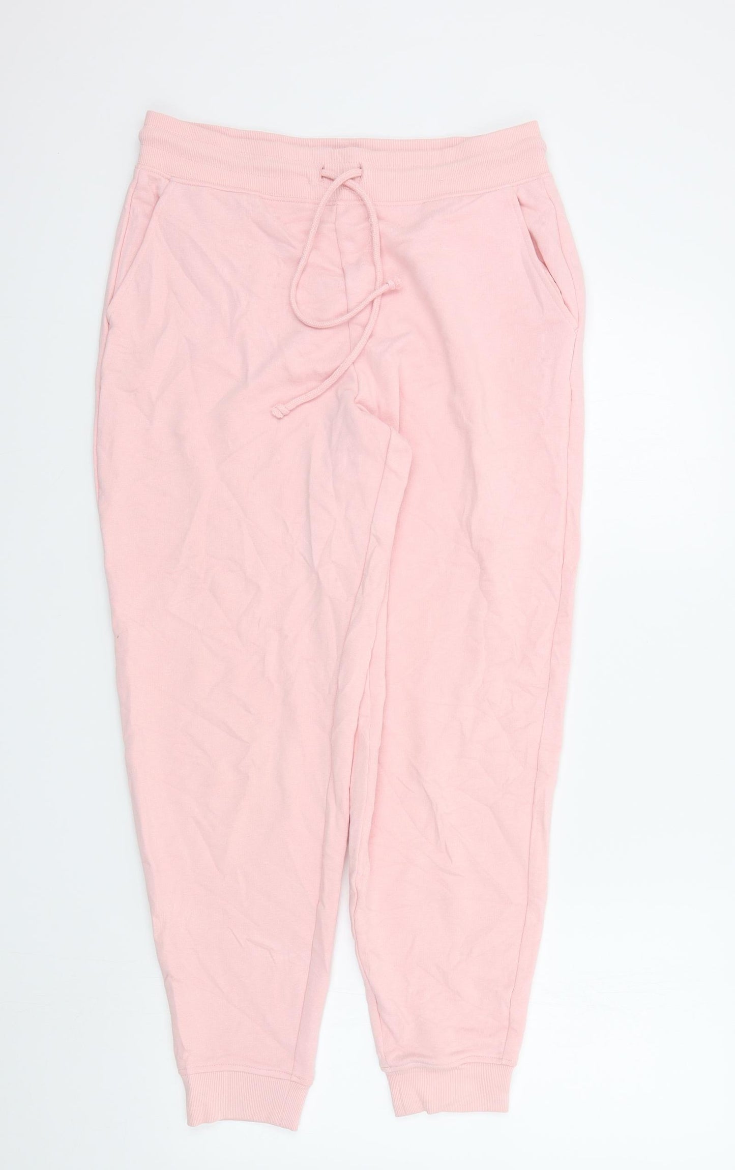 M&S Womens Pink   Jogger Trousers Size 12 L26 in