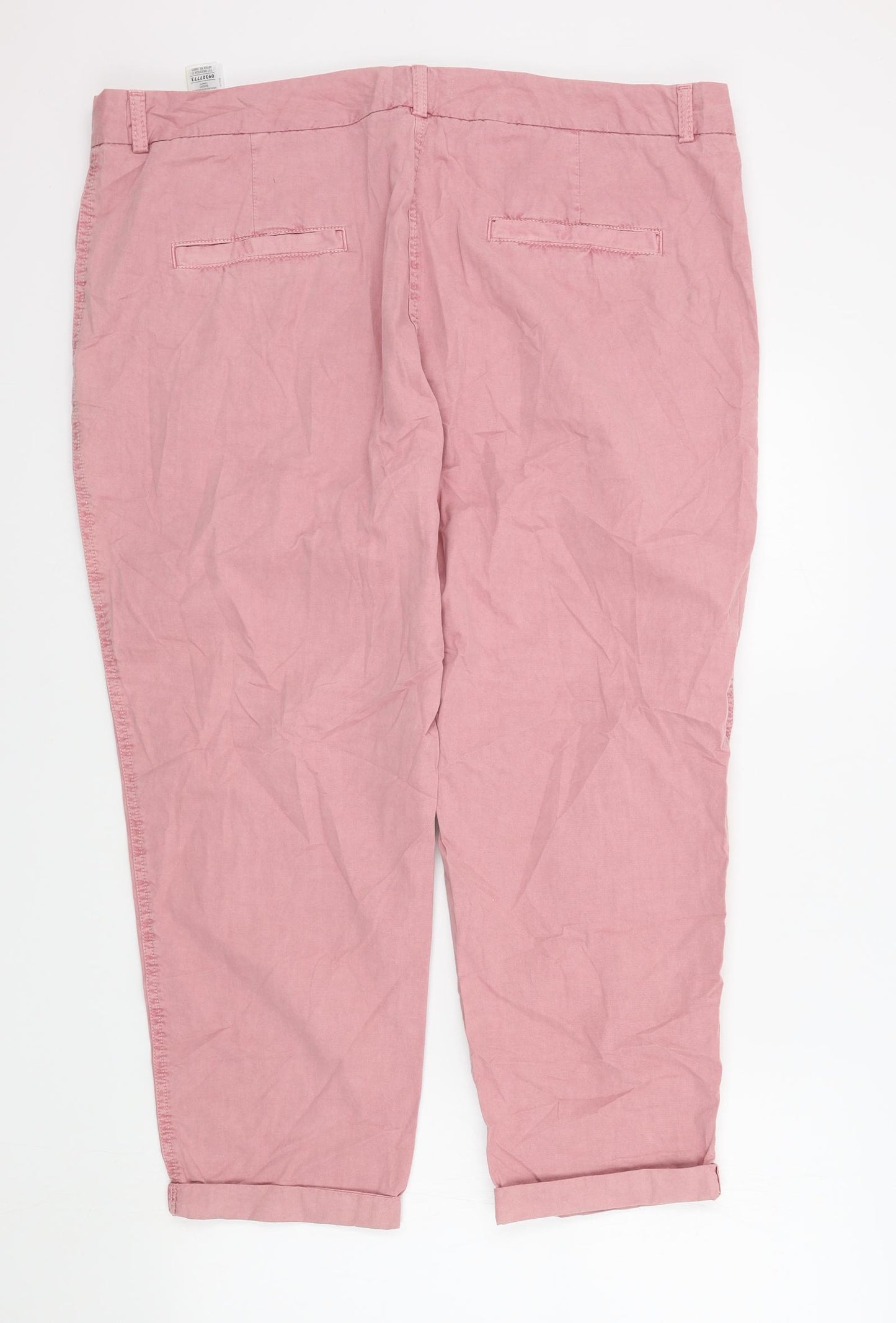 M&S Womens Pink   Trousers  Size 20 in L23 in