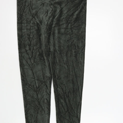 M&S Womens Green   Jegging Trousers Size 14 L25 in