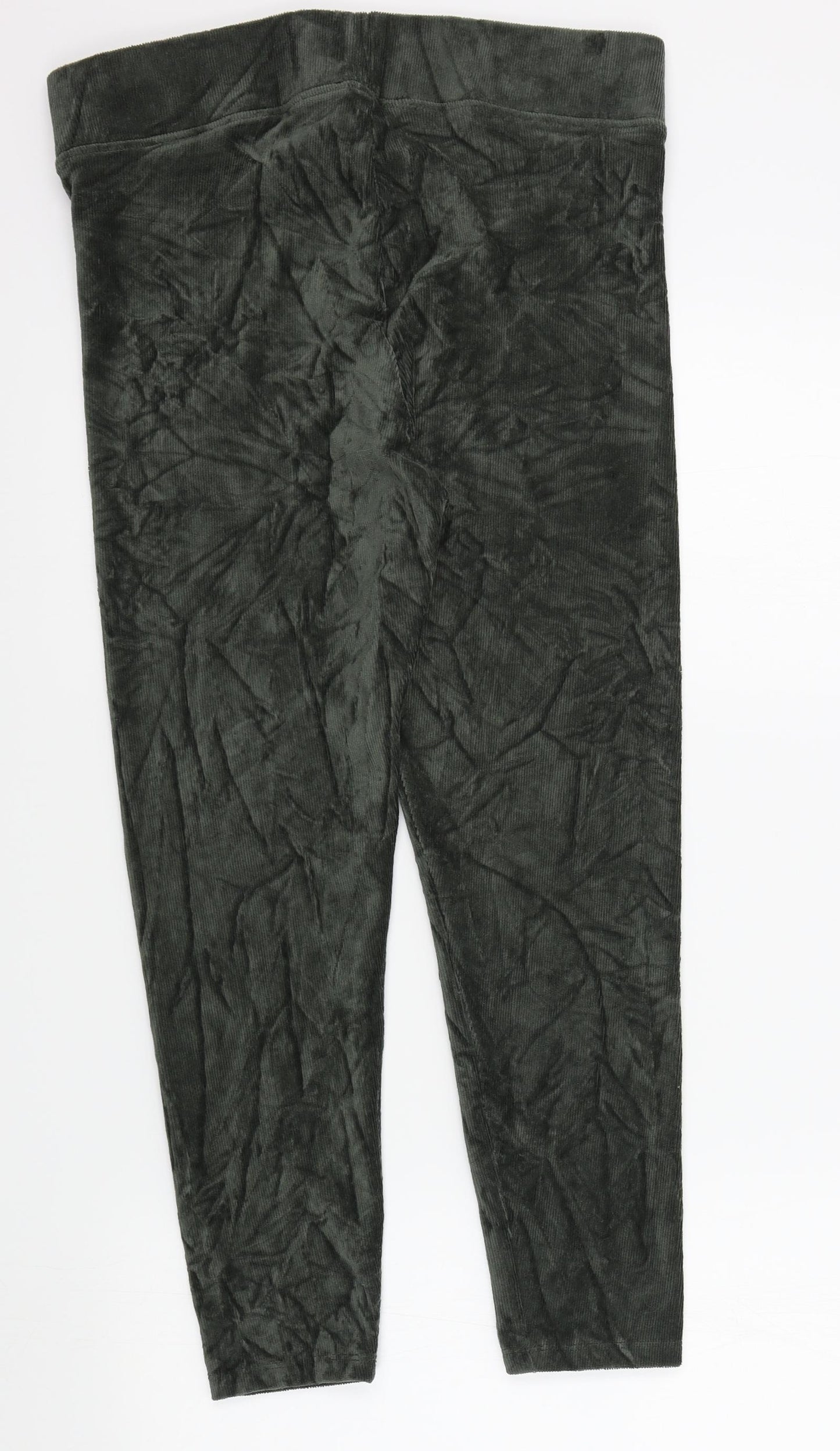 M&S Womens Green   Jegging Trousers Size 14 L25 in