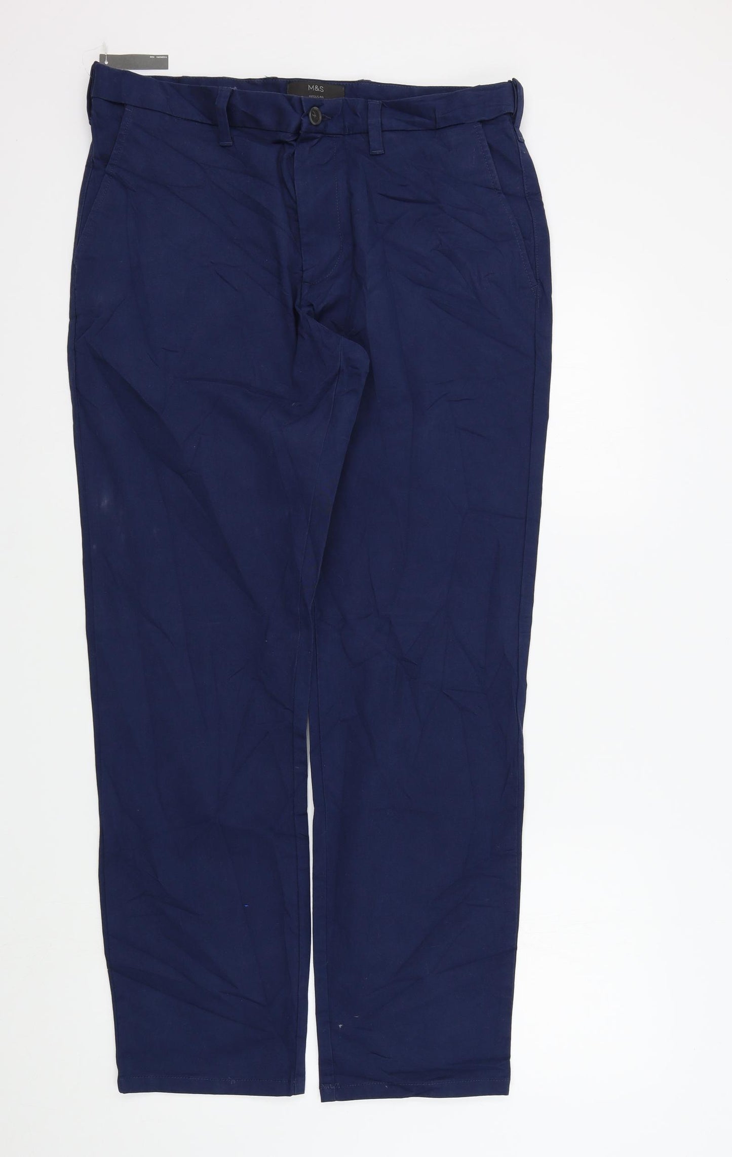 M&S Mens Blue   Trousers  Size 34 L30 in