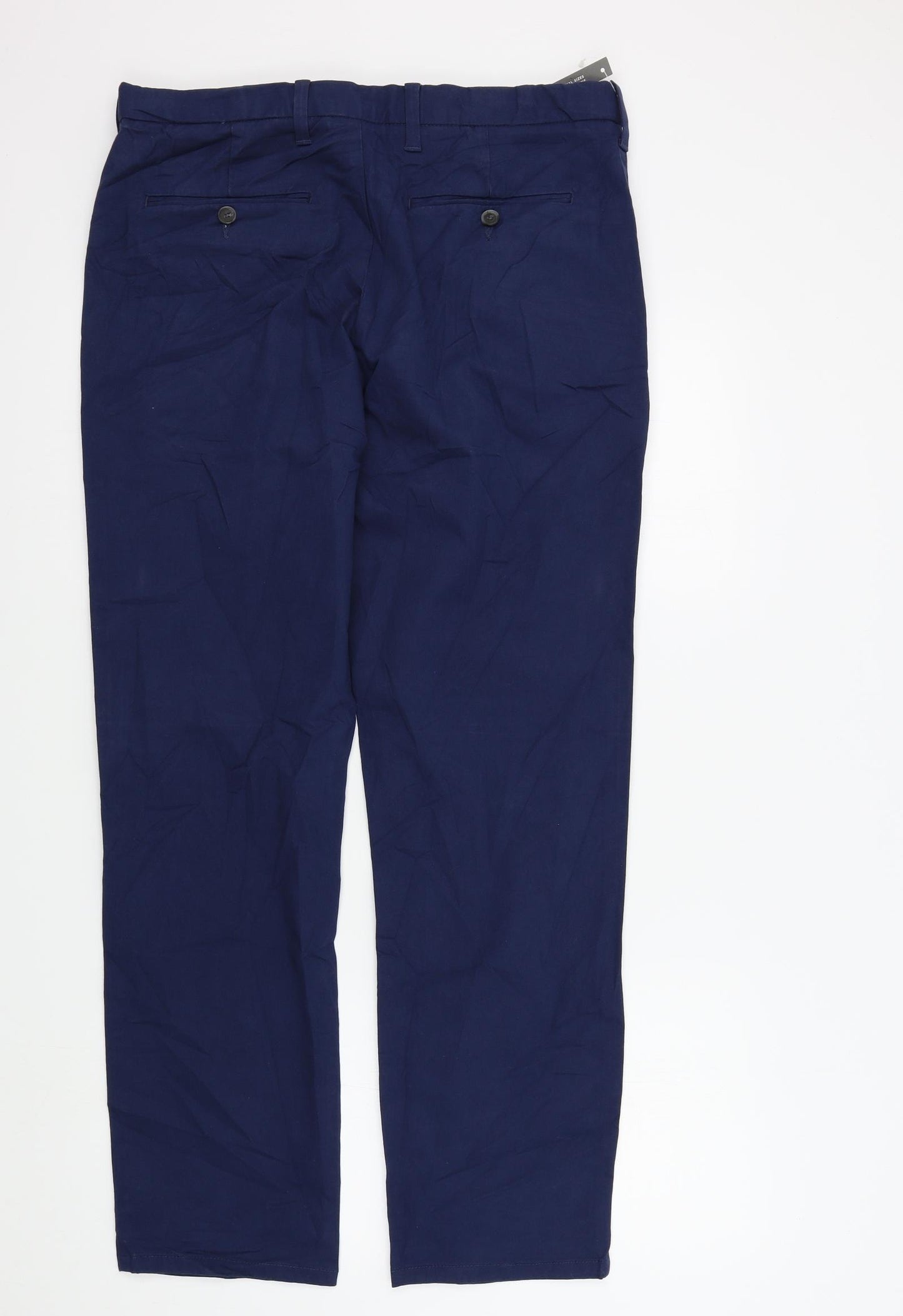 M&S Mens Blue   Trousers  Size 34 L30 in