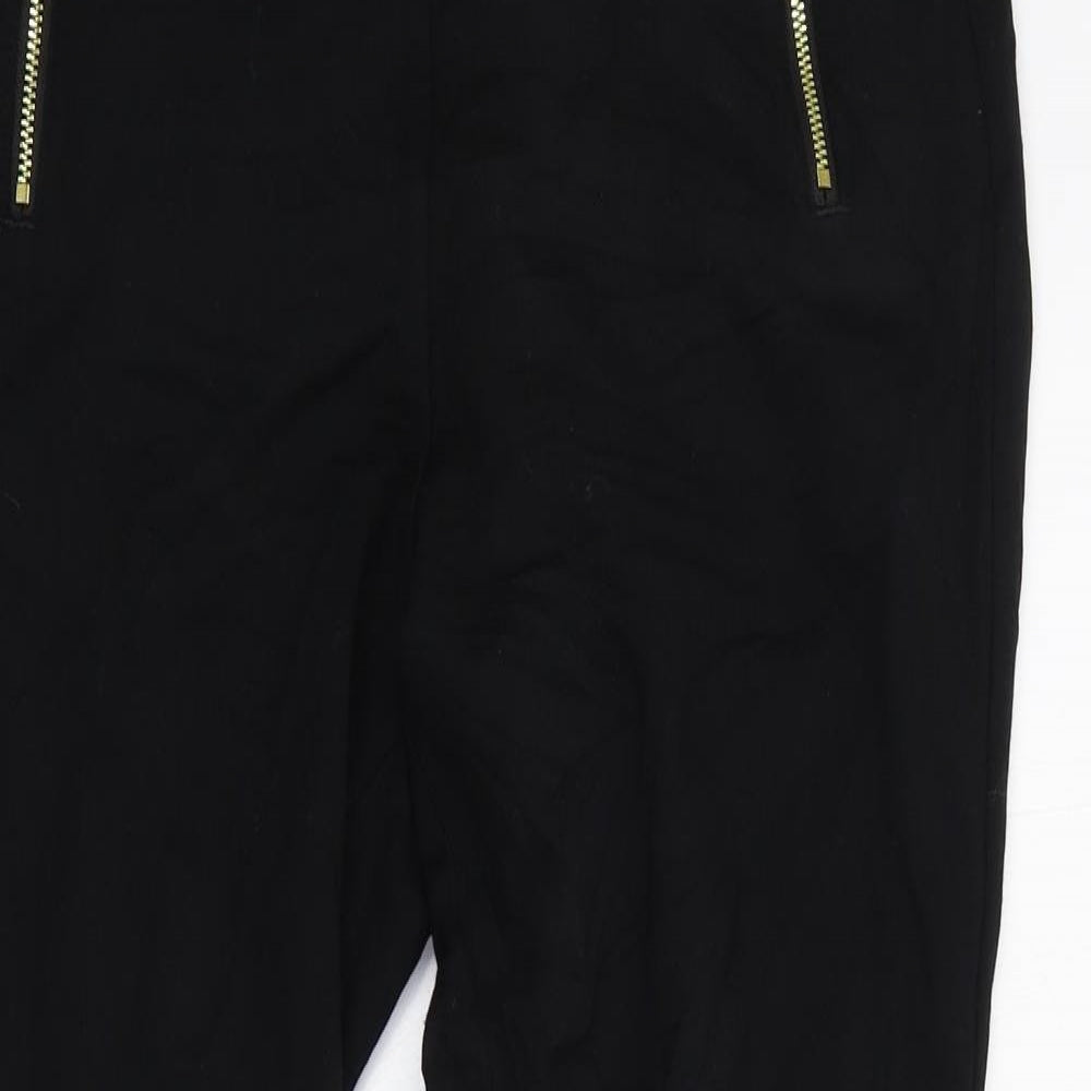 M&S Womens Black   Trousers  Size 10 L27 in
