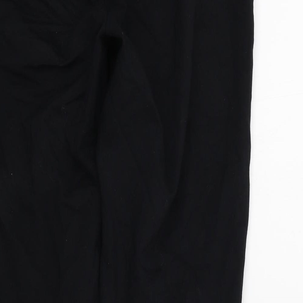 M&S Womens Black   Trousers  Size 10 L27 in