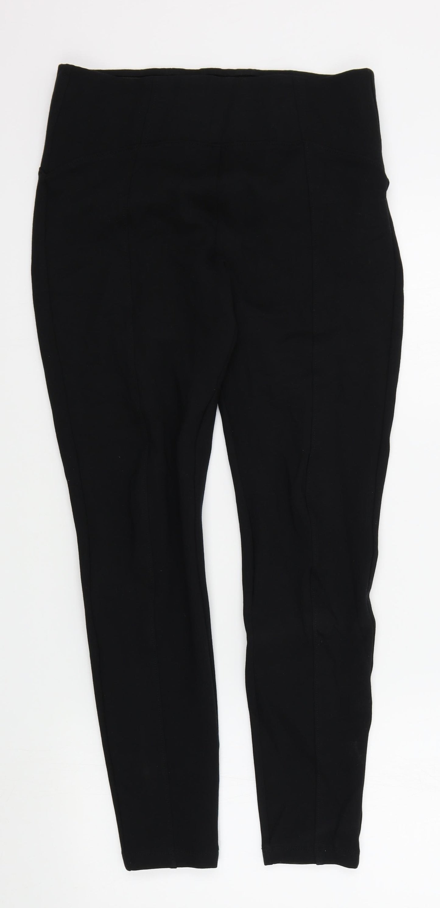 M&S Womens Black Colourblock  Jegging Leggings Size 12 L27 in