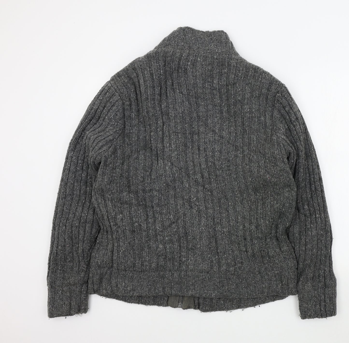 TU Mens Grey   Jacket Poncho Size L