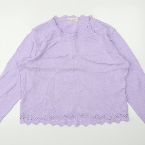 Daxon Womens Purple   Pullover Jumper Size 18