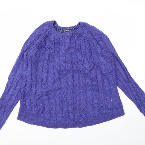 Bonmarché Womens Blue   Pullover Jumper Size M