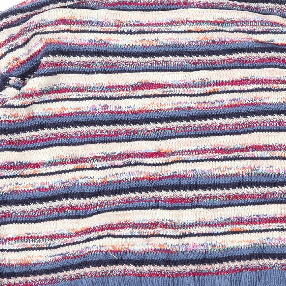 M&S Womens Multicoloured Striped  Pullover Jumper Size 12