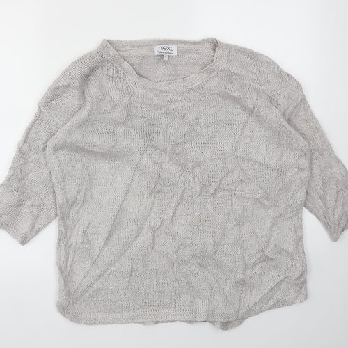 NEXT Womens Silver   Pullover Jumper Size 14