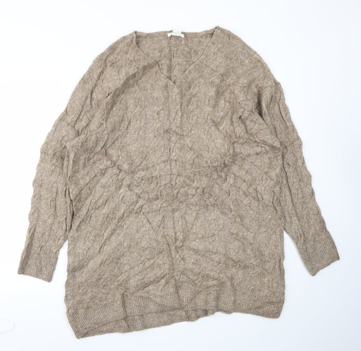 H&M Womens Beige Jumper Dress Size M