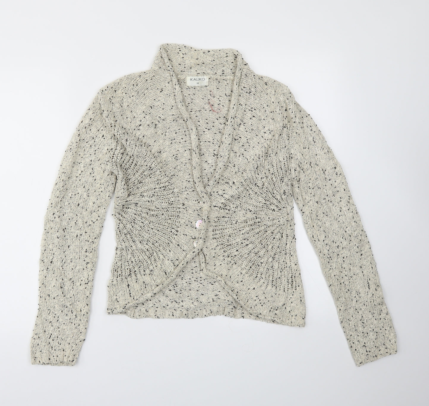 Kaliko Womens Beige   Cardigan Jumper Size 10