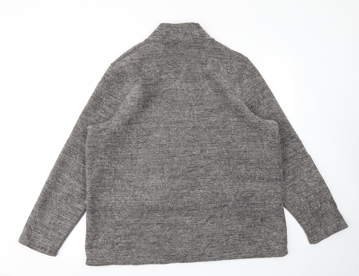 M&S Womens Grey   Full Zip Jumper Size 18