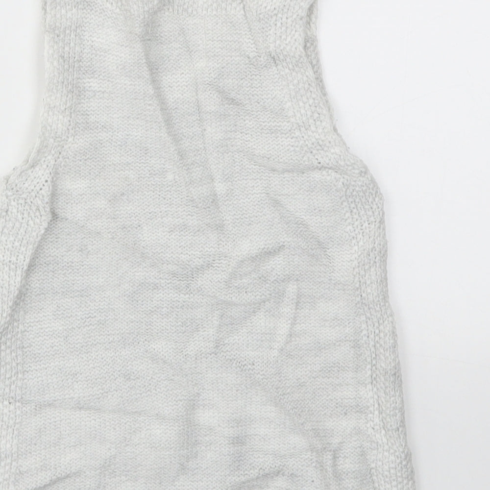F&F Girls Grey   Jumper Dress  Size 9-12 Months
