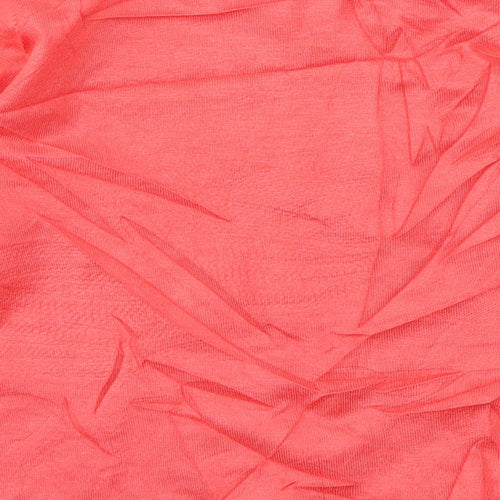 Chianti Womens Pink Striped  Basic T-Shirt Size S