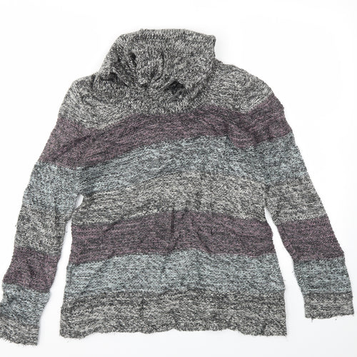 TU Womens Multicoloured Striped  Pullover Jumper Size 14
